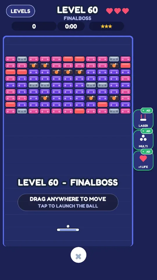 Brick Breaker boss level, from Funzoo