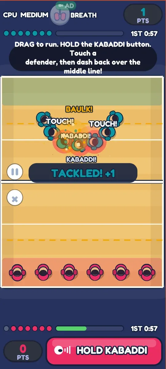 Kabaddi raid, from Funzoo 2